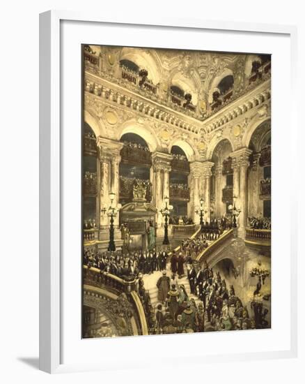 The Inauguration of the Opera. the Opera House, Paris, France, C.1890-C.1900-null-Framed Giclee Print