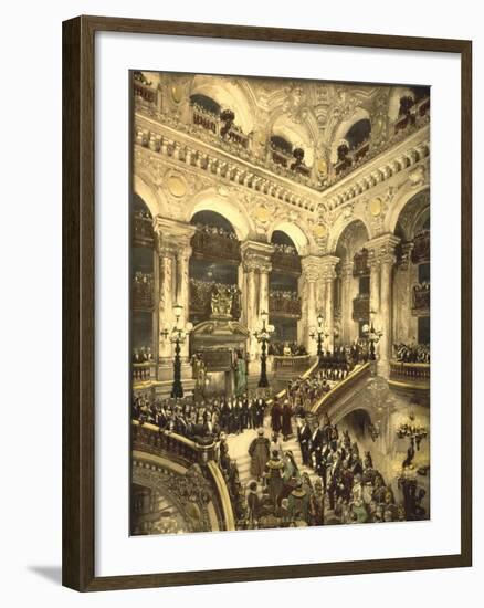 The Inauguration of the Opera. the Opera House, Paris, France, C.1890-C.1900-null-Framed Giclee Print