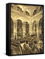 The Inauguration of the Opera. the Opera House, Paris, France, C.1890-C.1900-null-Framed Stretched Canvas