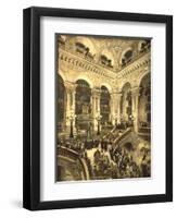 The Inauguration of the Opera. the Opera House, Paris, France, C.1890-C.1900-null-Framed Premium Giclee Print