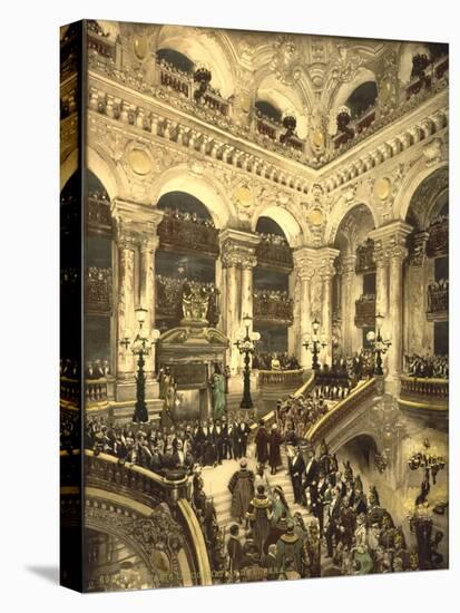 The Inauguration of the Opera. the Opera House, Paris, France, C.1890-C.1900-null-Stretched Canvas