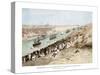 The Inauguration of the Suez Canal, 17 November 1869-Edouard Riou-Stretched Canvas
