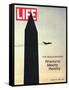 The Inauguration: Rhetoric Meets Reality, Washington Monument and Plane, January 31, 1969-George Silk-Framed Stretched Canvas