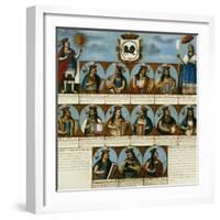 The Inca Dynasty, Peruvian School, Late 18th Century-null-Framed Giclee Print