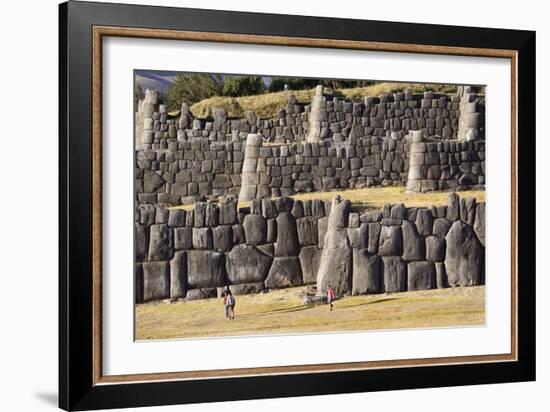 The Inca Ruins of Sacsayhuaman, UNESCO World Heritage Site, Peru, South America-Peter Groenendijk-Framed Photographic Print