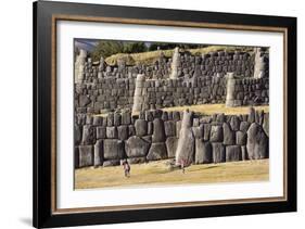 The Inca Ruins of Sacsayhuaman, UNESCO World Heritage Site, Peru, South America-Peter Groenendijk-Framed Photographic Print