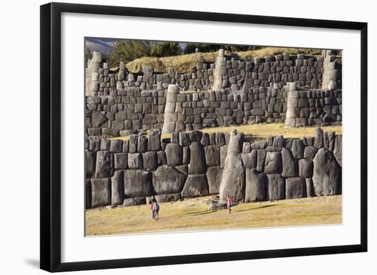 The Inca Ruins of Sacsayhuaman, UNESCO World Heritage Site, Peru, South America-Peter Groenendijk-Framed Photographic Print