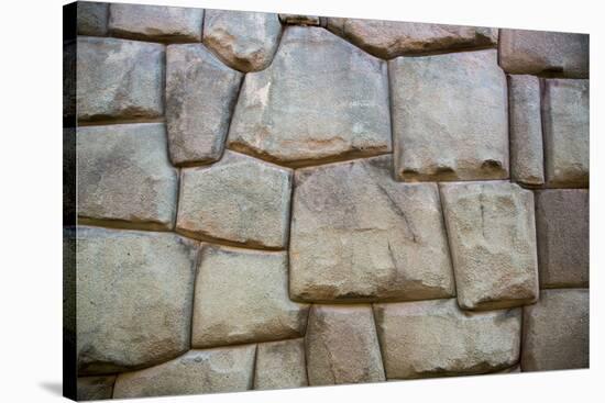 The Inca Wall at Hathunrumiyoq Street, Las Piedras Del Los 12 Angulos (Stone of 12 Angles), Cuzco-Yadid Levy-Stretched Canvas