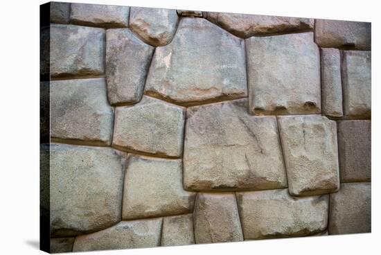 The Inca Wall at Hathunrumiyoq Street, Las Piedras Del Los 12 Angulos (Stone of 12 Angles), Cuzco-Yadid Levy-Stretched Canvas