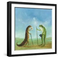 The Incident at Seasalter Beach-DD McInnes-Framed Art Print