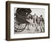 The Inconvenience of Kabriolets. a Lady's Dress Gets Caught Up in Her Carriage Whilst She Dismounts-null-Framed Premium Giclee Print