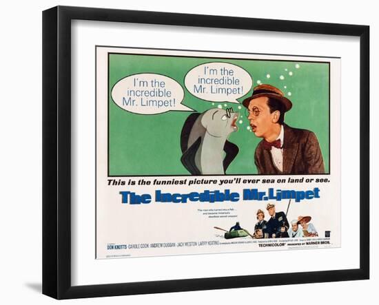 The Incredible Mr. Limpet-null-Framed Art Print