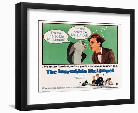 The Incredible Mr. Limpet-null-Framed Art Print