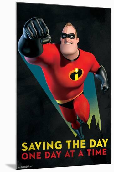 The Incredibles 2 - Mr. Incredible-null-Mounted Poster