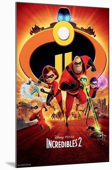 THE INCREDIBLES 2 - ONE SHEET-null-Mounted Poster