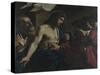 The Incredulity of Saint Thomas, 1621-Guercino-Stretched Canvas