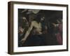 The Incredulity of Saint Thomas, 1621-Guercino-Framed Giclee Print