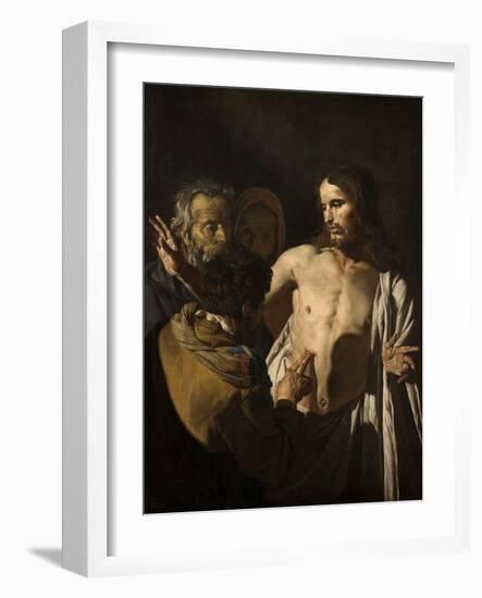 The Incredulity of Saint Thomas, 1641-1649-Matthias Stom-Framed Giclee Print