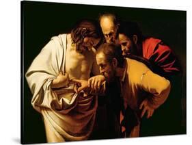 The Incredulity of St. Thomas, 1602-03-Caravaggio-Stretched Canvas