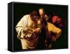 The Incredulity of St. Thomas, 1602-03-Caravaggio-Framed Stretched Canvas