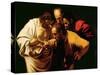 The Incredulity of St. Thomas, 1602-03-Caravaggio-Stretched Canvas