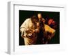 The Incredulity of St. Thomas, 1602-03-Caravaggio-Framed Premium Giclee Print