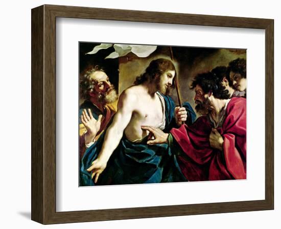 The Incredulity of St. Thomas-Guercino (Giovanni Francesco Barbieri)-Framed Giclee Print