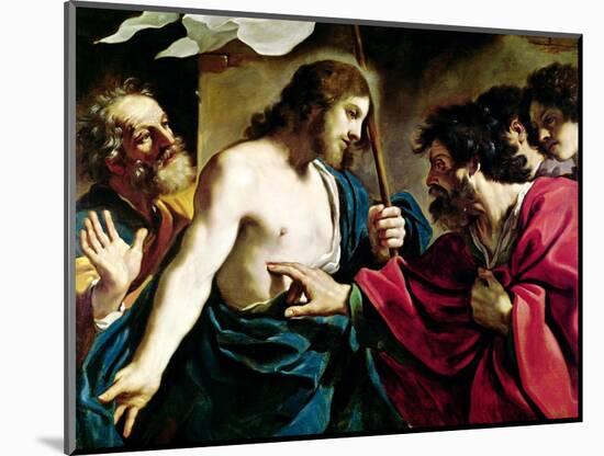 The Incredulity of St. Thomas-Guercino (Giovanni Francesco Barbieri)-Mounted Giclee Print