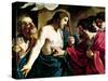 The Incredulity of St. Thomas-Guercino (Giovanni Francesco Barbieri)-Stretched Canvas