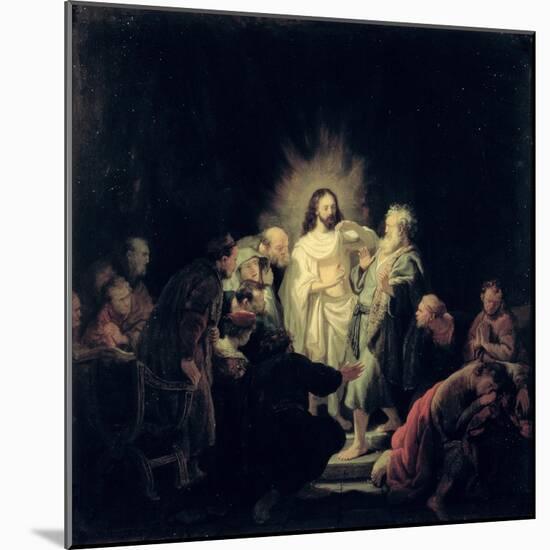 The Incredulity of St. Thomas-Rembrandt van Rijn-Mounted Giclee Print