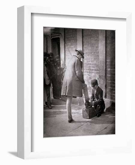 The Independent Shoe Black-John Thomson-Framed Giclee Print