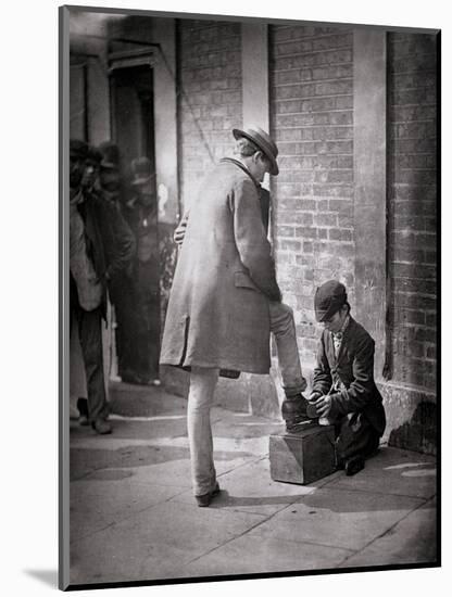 The Independent Shoe Black-John Thomson-Mounted Giclee Print