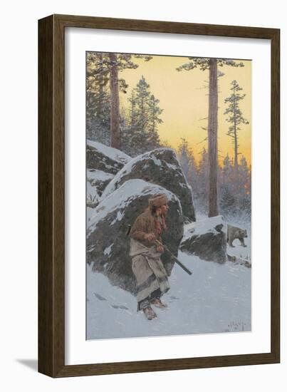 The Indian Bear Hunter, 1911-Henry Francois Farny-Framed Giclee Print