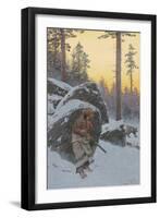 The Indian Bear Hunter, 1911-Henry Francois Farny-Framed Giclee Print
