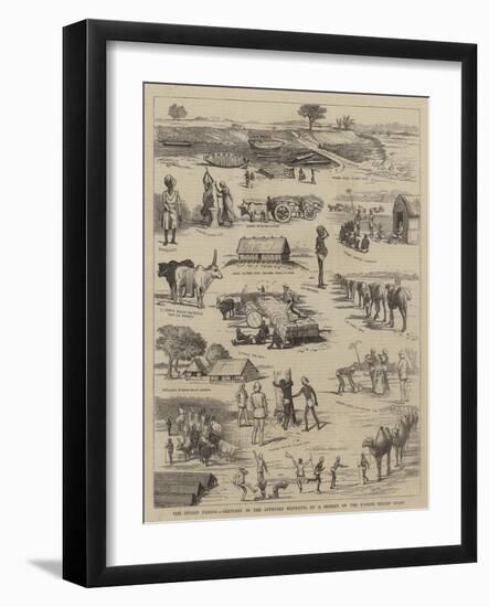 The Indian Famine, Sketches in the Affected Districts, by a Member of the Famine Relief Staff-null-Framed Giclee Print