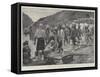 The Indian Frontier Rising, Camping in the Khyber Pass-Richard Caton Woodville II-Framed Stretched Canvas