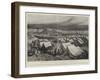 The Indian Frontier Rising, the Burning of a Native Village Outside the British Camp at Bagh-Henry Charles Seppings Wright-Framed Giclee Print