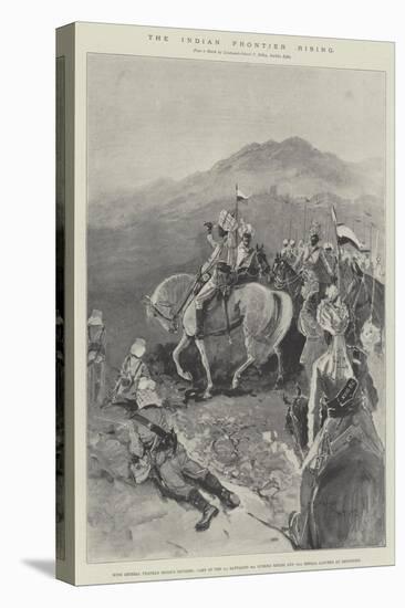 The Indian Frontier Rising-Henry Charles Seppings Wright-Stretched Canvas