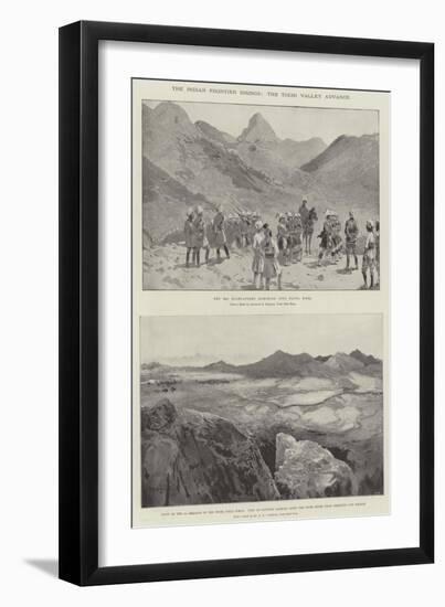 The Indian Frontier Risings, the Tochi Valley Advance-Henry Charles Seppings Wright-Framed Giclee Print