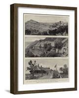 The Indian Frontier Troubles, Murree, the Head-Quarters of the Punjab Army-Frederick George Cotman-Framed Giclee Print