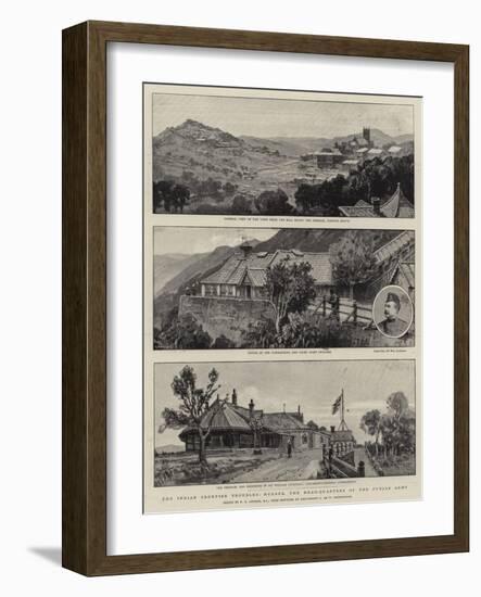 The Indian Frontier Troubles, Murree, the Head-Quarters of the Punjab Army-Frederick George Cotman-Framed Giclee Print