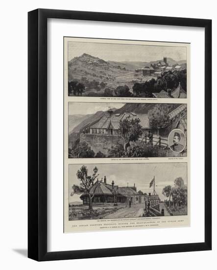 The Indian Frontier Troubles, Murree, the Head-Quarters of the Punjab Army-Frederick George Cotman-Framed Giclee Print