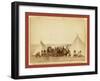The Indian Girl's Home. a Group of Indian Girls and Indian Police at Big Foot's Village on Reservat-null-Framed Giclee Print