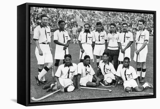 The Indian Hockey Team, Gold Medal Winners, Berlin Olympics, 1936-null-Framed Stretched Canvas