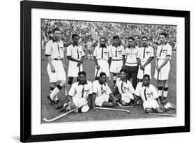 The Indian Hockey Team, Gold Medal Winners, Berlin Olympics, 1936-null-Framed Giclee Print