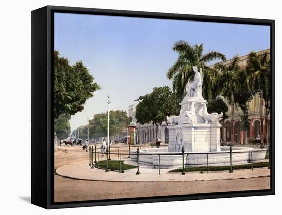 The Indian Maiden Fountain-null-Framed Stretched Canvas