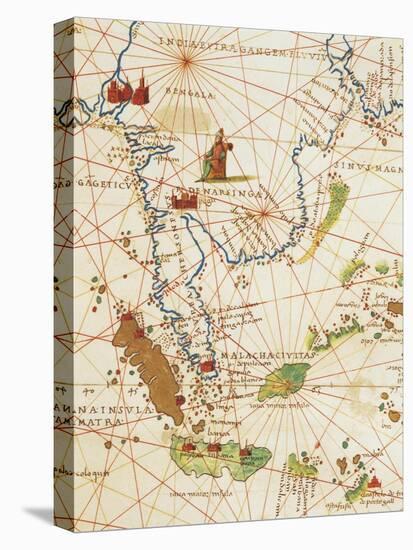 The Indian Ocean and Part of Asia and Africa: Malaysia and Islands of Java and Sumatra-Battista Agnese-Stretched Canvas