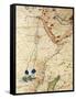 The Indian Ocean and Part of Asia and Africa: the Course of the Nile River-Battista Agnese-Framed Stretched Canvas