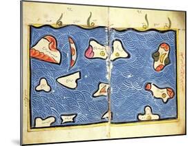 The Indian Ocean, from an Atlas-Abu Abdallah Muhammad Al-Idrisi-Mounted Giclee Print