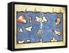 The Indian Ocean, from an Atlas-Abu Abdallah Muhammad Al-Idrisi-Framed Stretched Canvas